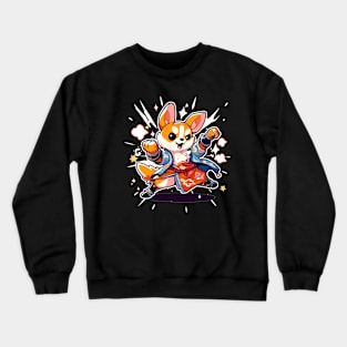 karate dog Crewneck Sweatshirt